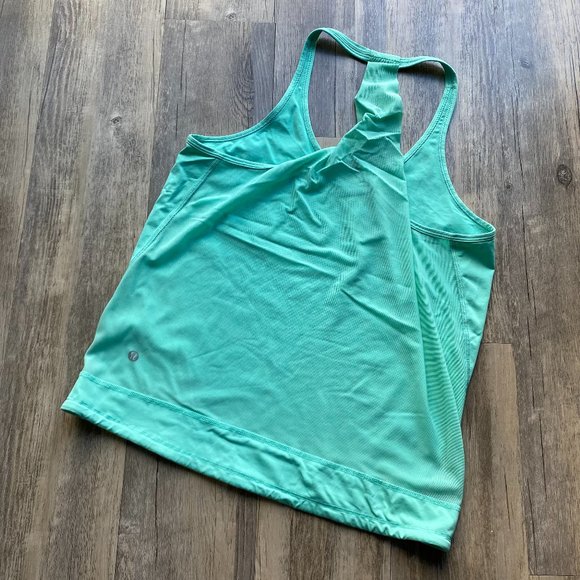 lululemon athletica Tops - Turquoise Lululemon Drop It Like It's Hot Tank Top